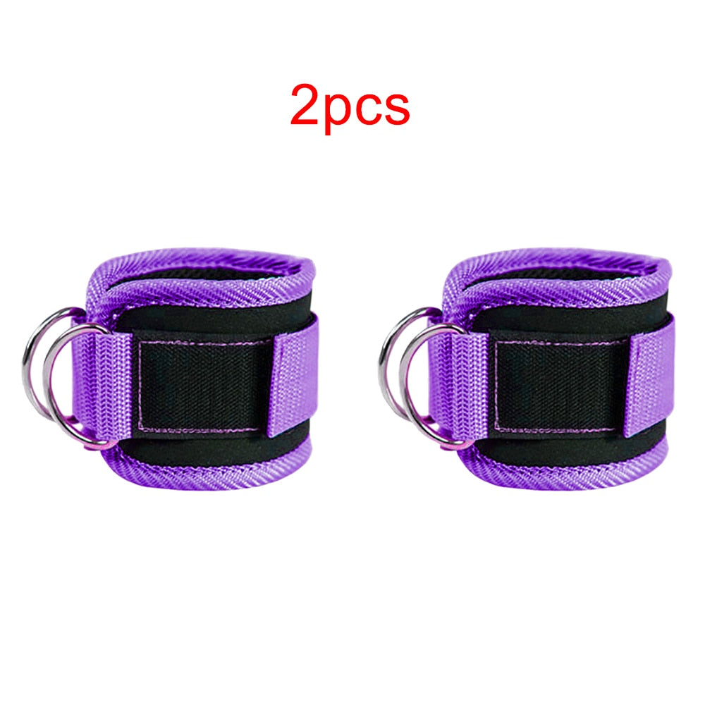 1 Pair Fitness Ankle Straps | Leg Exercises Adjustable D-Ring Ankle Cuffs | Glute Gym Workouts | Leg Strength Sports Feet Guard