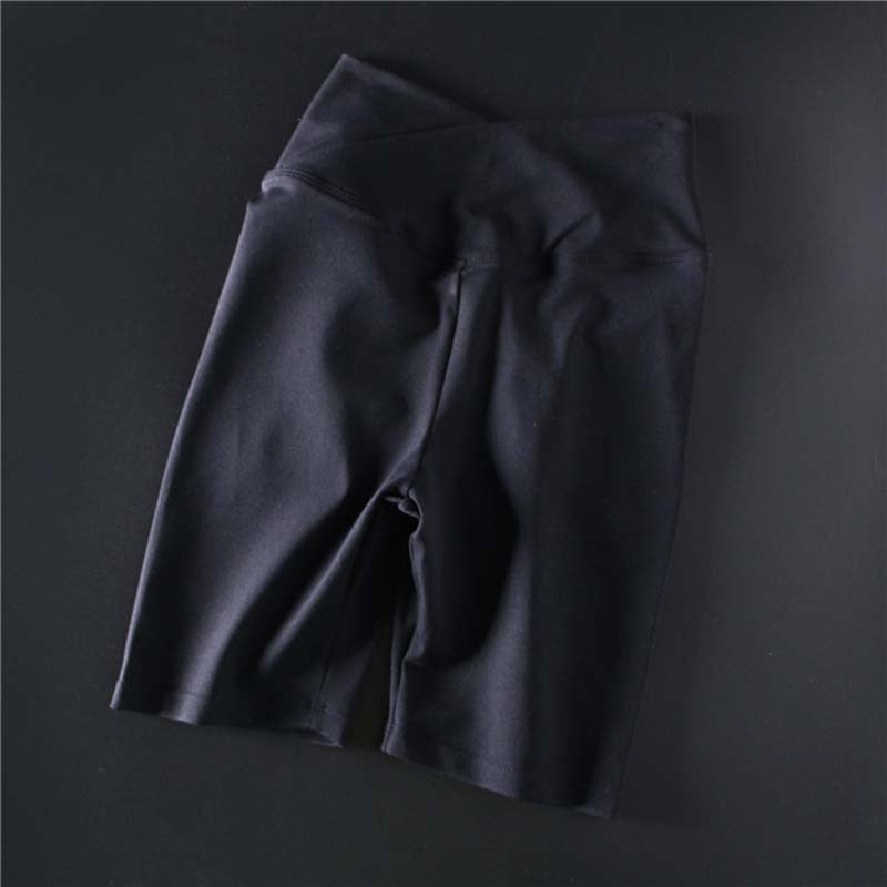 V-Cut Women's Yoga Shorts | Sexy High Waist Sports Short | Quick Dry Athletic Skinny Fitness Shorts | Running Workout Biker Shorts