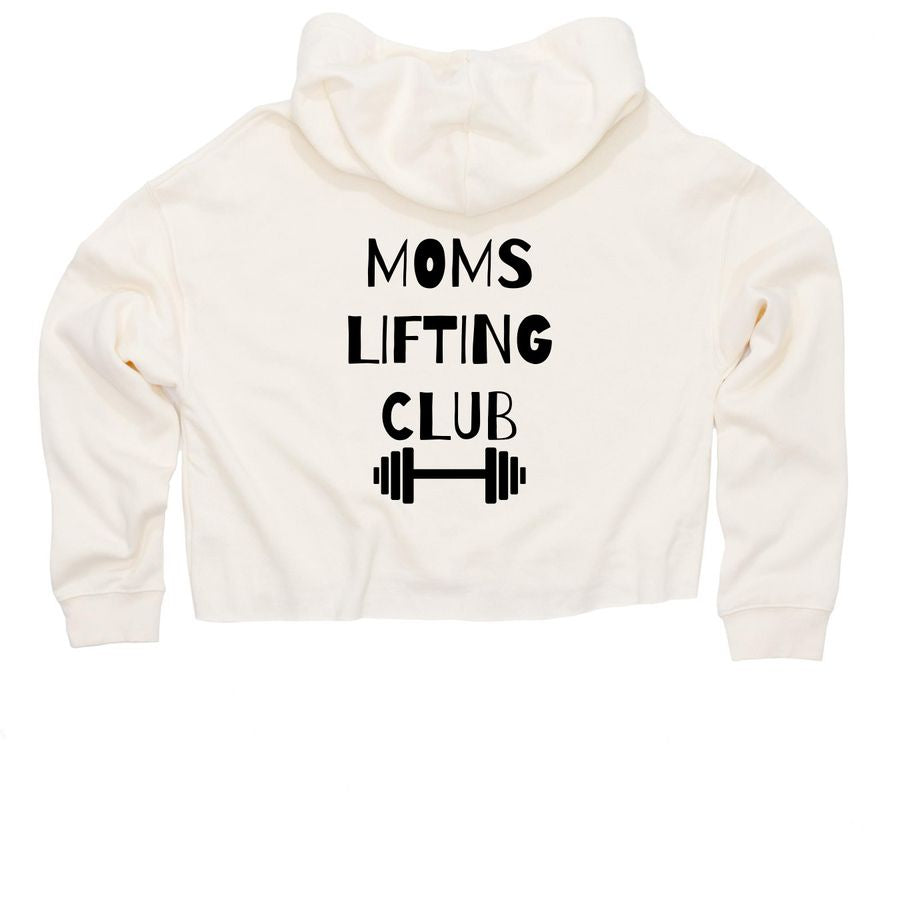 Mom's Lifting Club Cropped Hoodie