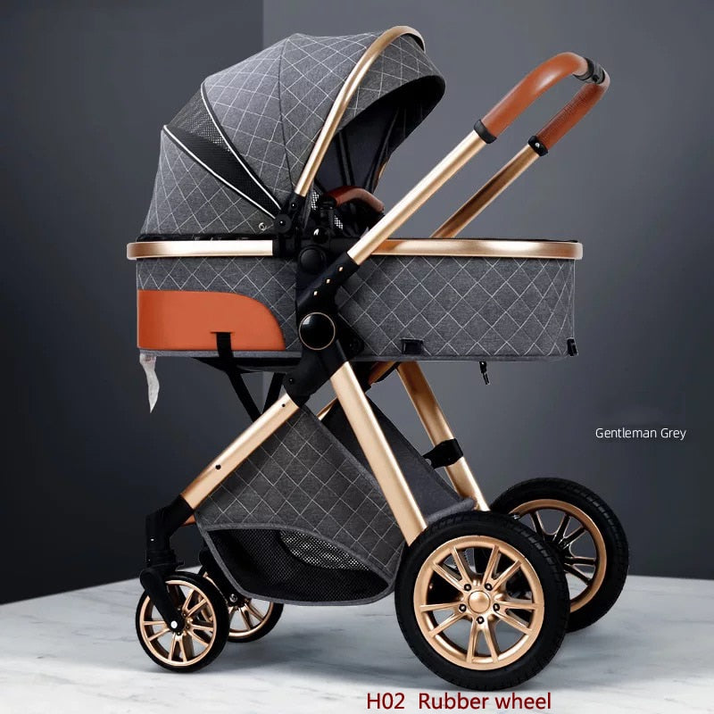New 3 in 1 Baby Stroller | High Landscape Carriage | Light Newborn Shock Proof Two Way | 2 in 1 Kid Car Baby Comfort