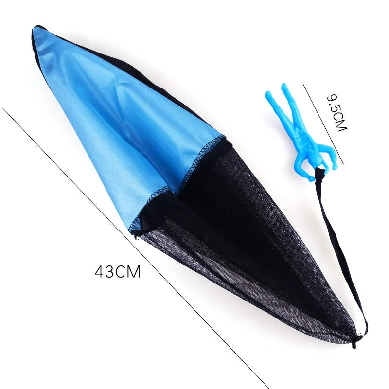 1-3sets Hand Throwing Parachute Kids Outdoor Funny Toys Game Play Toys for Children Fly Parachute Sport with Mini Soldier