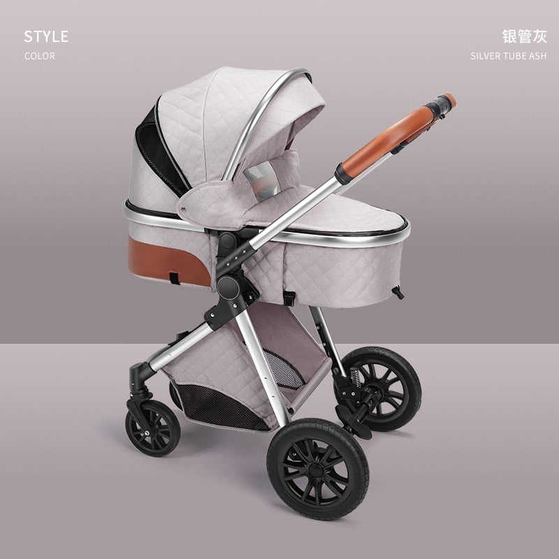 New 3 in 1 Baby Stroller | High Landscape Carriage | Light Newborn Shock Proof Two Way | 2 in 1 Kid Car Baby Comfort