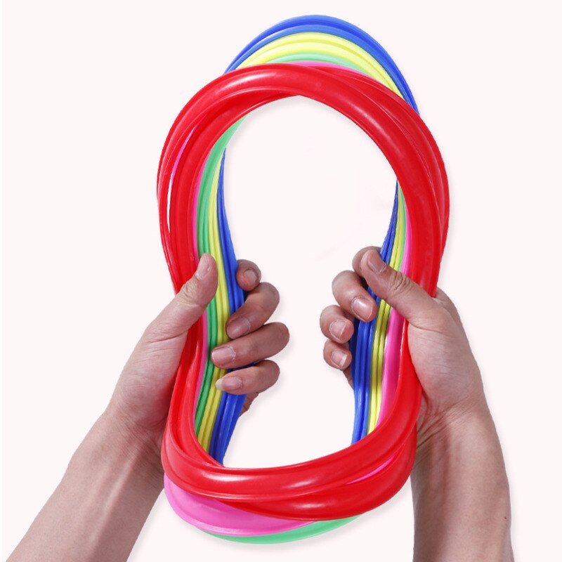 Outdoor Kids Physical Training | Sports Ladder for Kids | Jump Ring Set Game with 10 Hoops 10 Connectors for Park Play