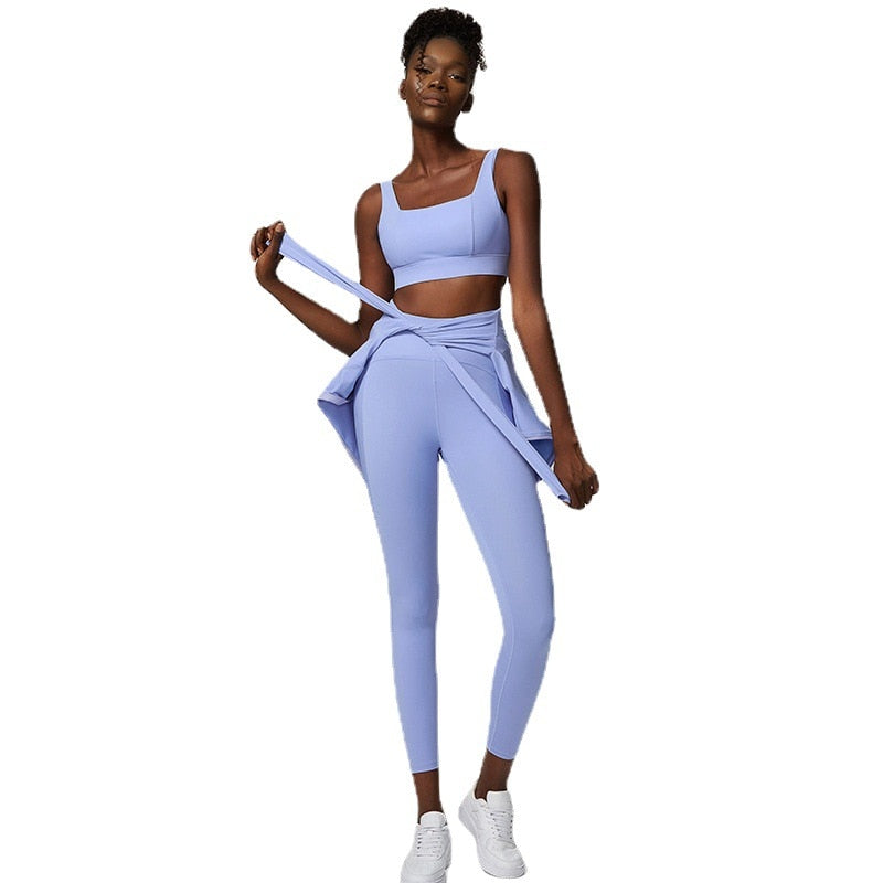 Seamless Tracksuits | Women's Yoga Set | Sports Gym Jackets + Bra + Leggings | Clothes for Women | Sport Outfit | Fitness Suit