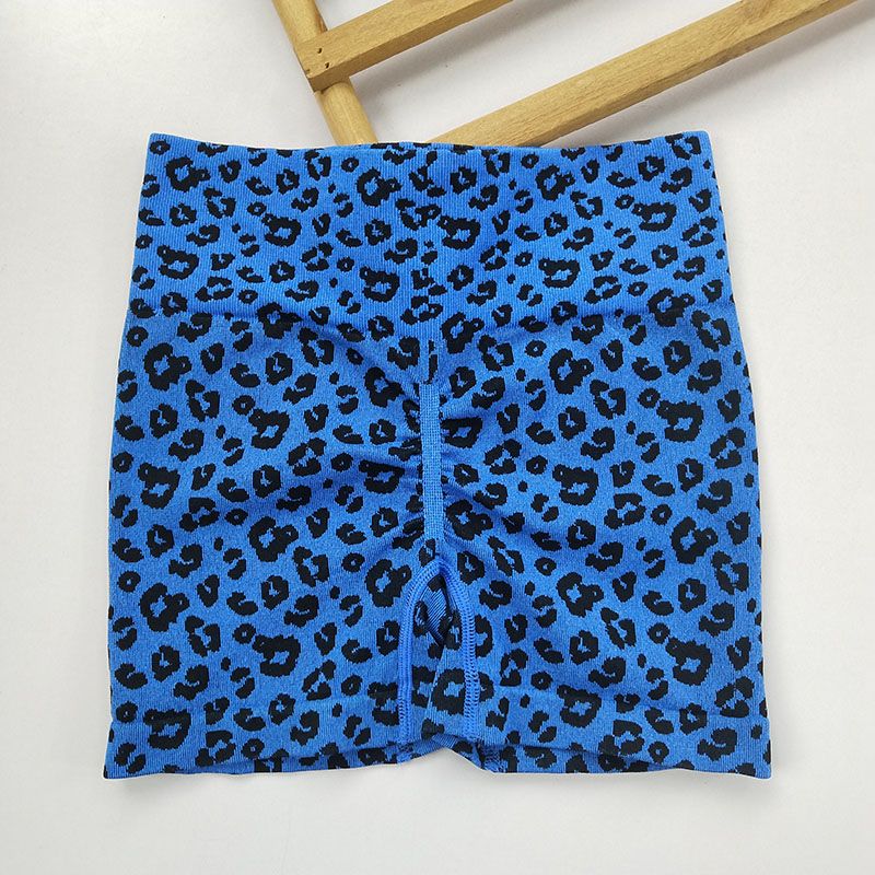 Women's Leopard Scrunch Butt Shorties | Slim Bodybuilding High Elastic Sporty Shorts | Quick-dry & Breathable