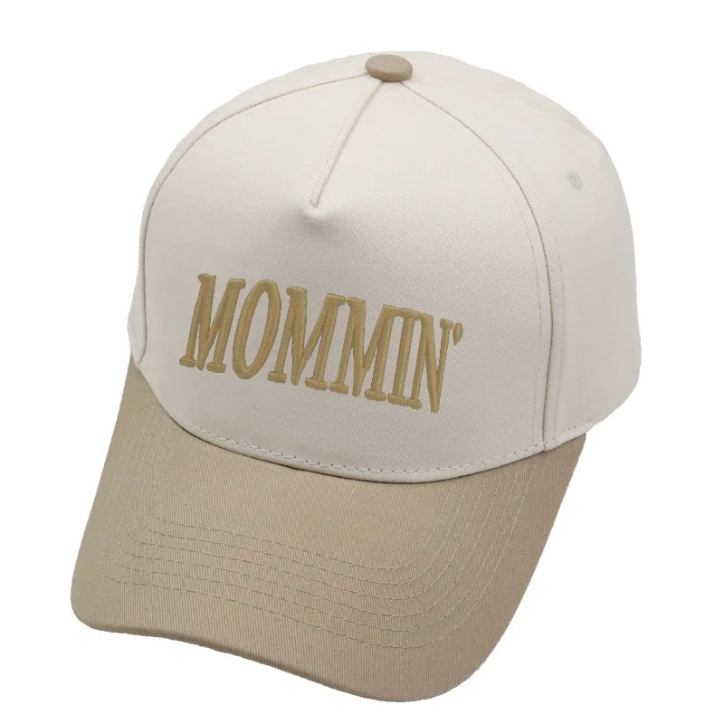 Letter Embroidered MOMMIN Baseball Hat Women's Spring/Summer Outdoor Hat