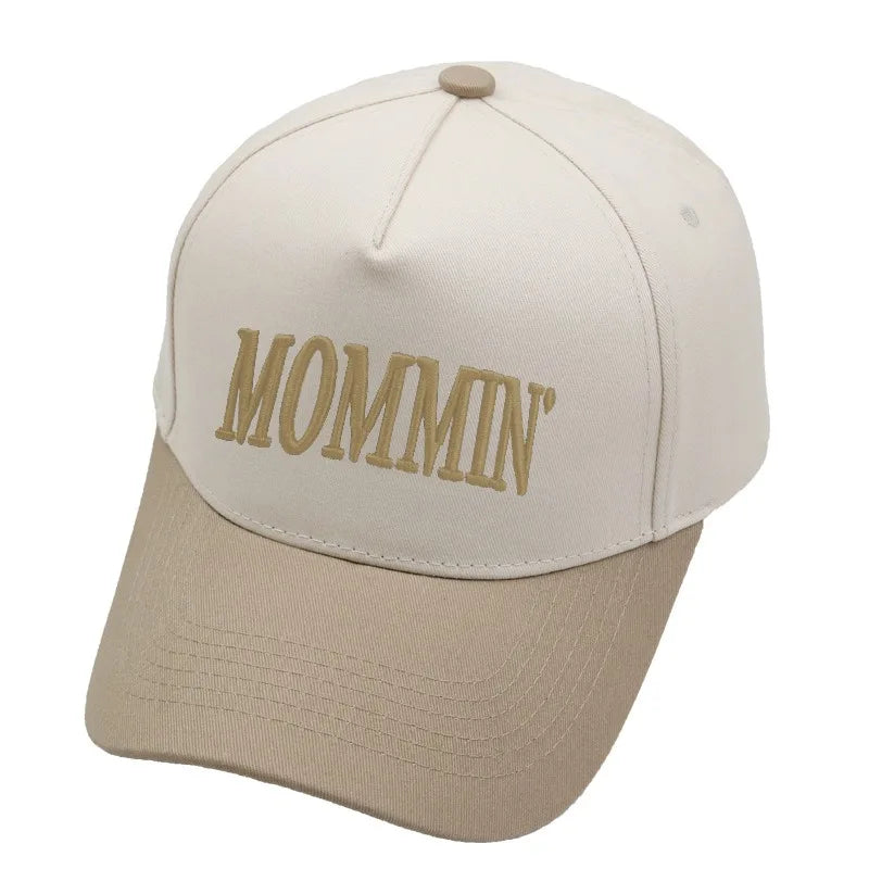Letter Embroidered MOMMIN Baseball Hat Women's Spring/Summer Outdoor Hat