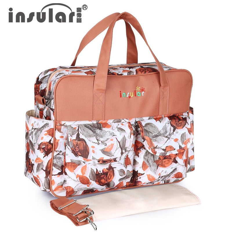Insular New Style Waterproof Diaper Bag | Large Capacity Messenger Travel Bag | Multifunctional Maternity Mother Baby Stroller Bags