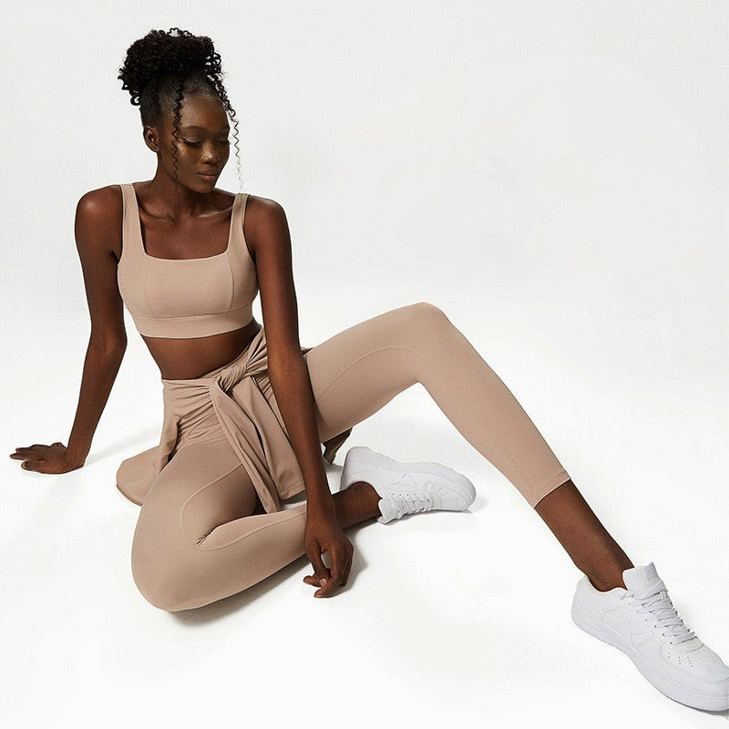 Seamless Tracksuits | Women's Yoga Set | Sports Gym Jackets + Bra + Leggings | Clothes for Women | Sport Outfit | Fitness Suit