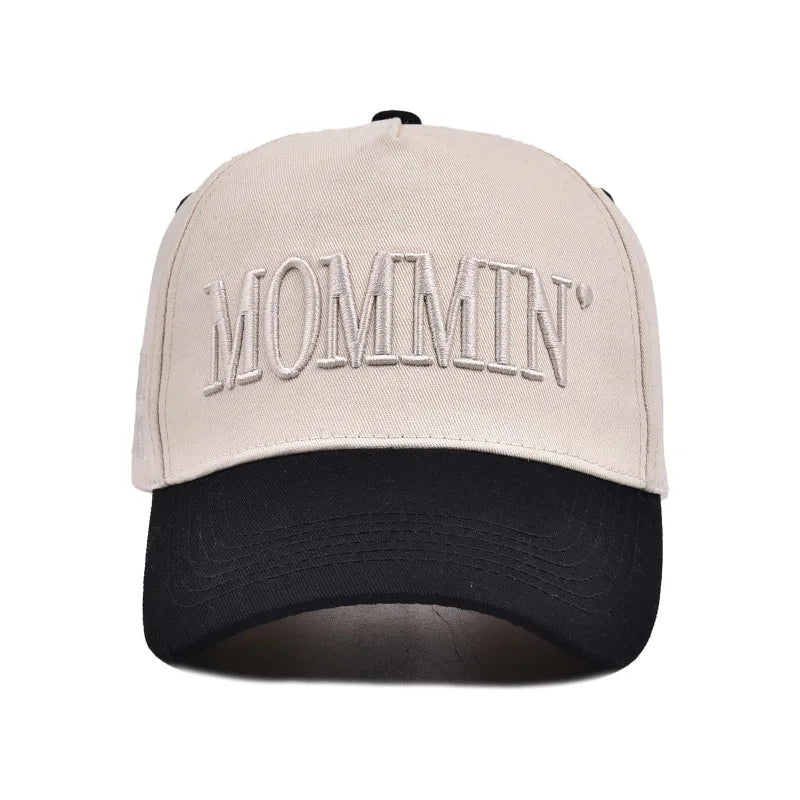 Letter Embroidered MOMMIN Baseball Hat Women's Spring/Summer Outdoor Hat