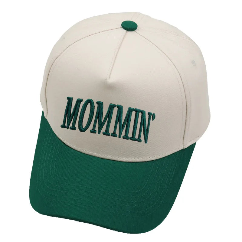 Letter Embroidered MOMMIN Baseball Hat Women's Spring/Summer Outdoor Hat
