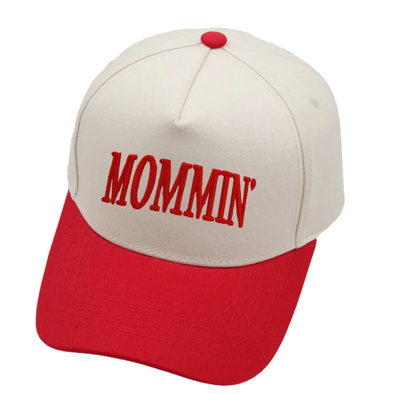 Letter Embroidered MOMMIN Baseball Hat Women's Spring/Summer Outdoor Hat