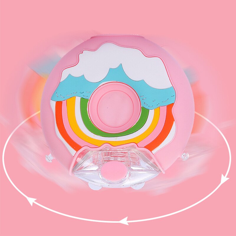 380ml Donut Straw Tumbler | Cute Water Bottle For Kids | Travel Plastic Mug Kids Cartoon Kawaii Cup | Portable Sport Drinking Cup
