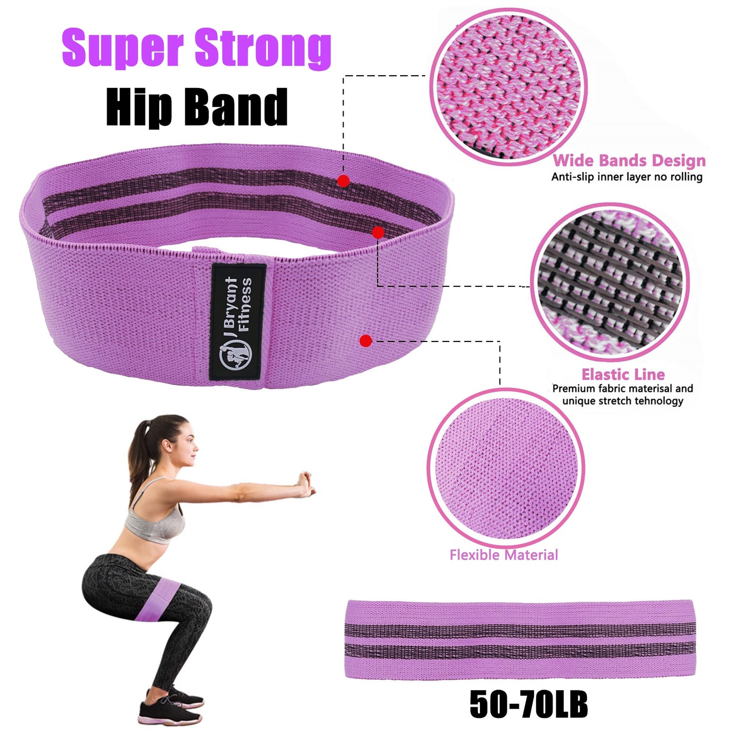 Barbell Squat Pad Set | Home Gym | Work Out Equipment | Accessories with Weight Lifting Strap | Ankle Strap for Cable Machine | Hip Thrust Pad