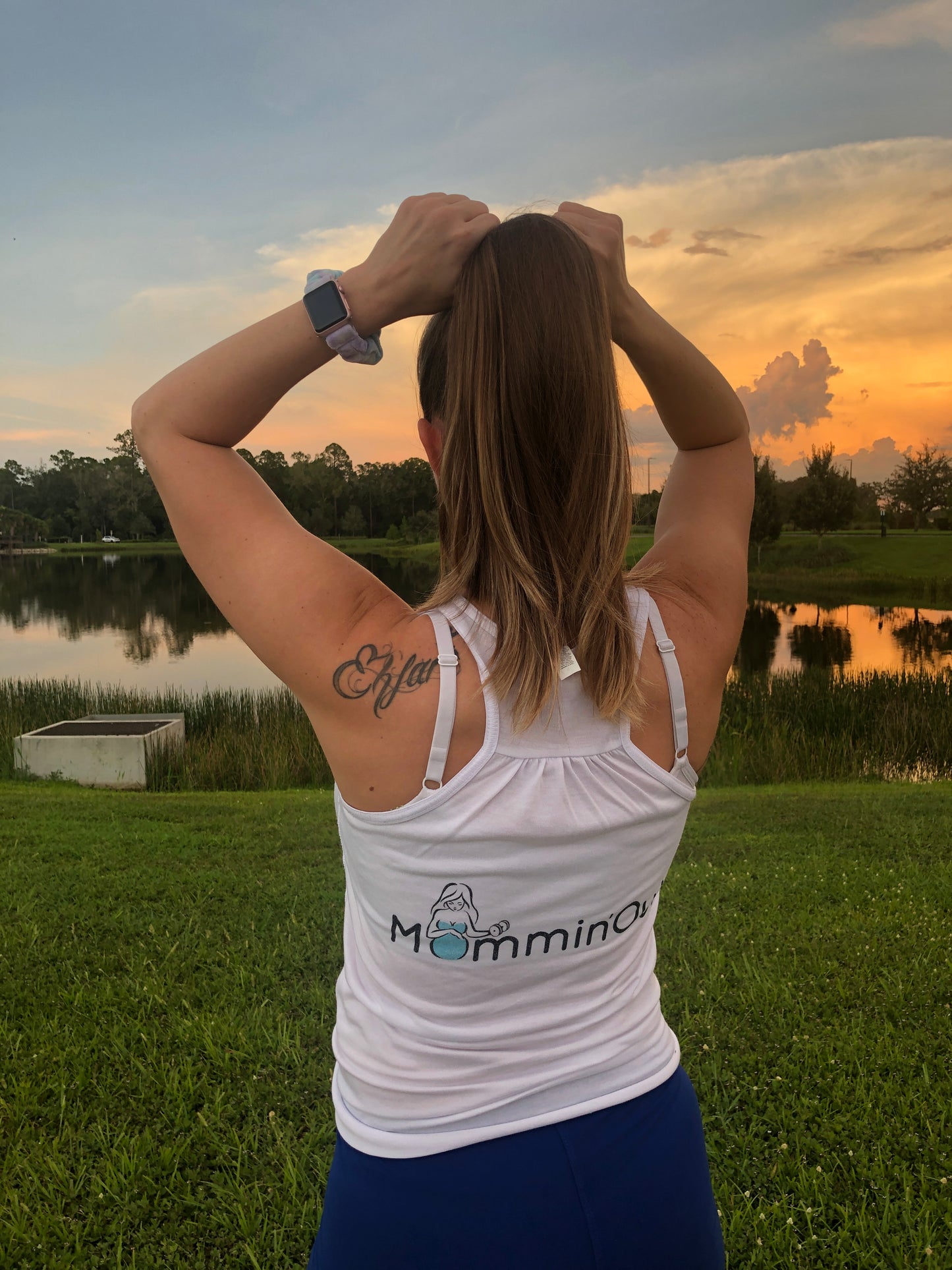 Mommin'Out Logo Tank