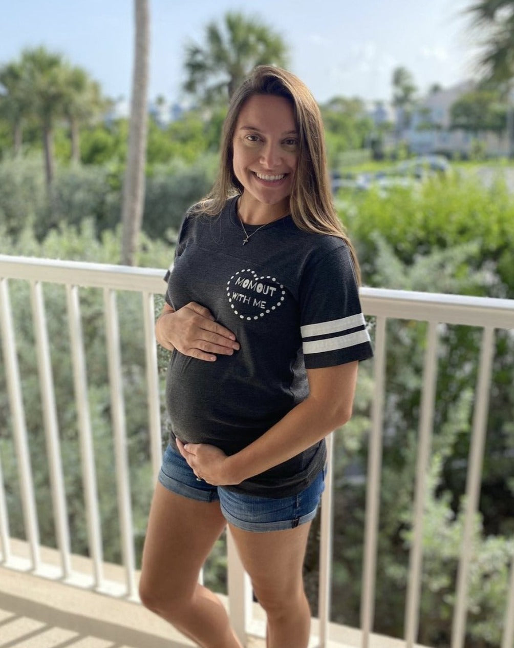 Momout With Me Jersey Tee