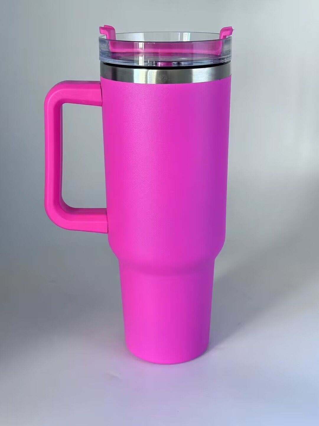 40oz Tumbler Solid Colors w/ Handle | Insulated Tumbler With Lids | Straw | Stainless Steel Coffee Tumbler | Termos Cup