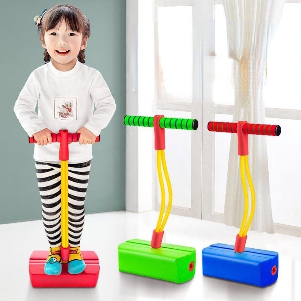 Pogo Stick for Kids | Kids Sports Games | Foam Stick Jumper | Indoor / Outdoor Fun Fitness Equipment | Toys to Improve Bounce Sensation