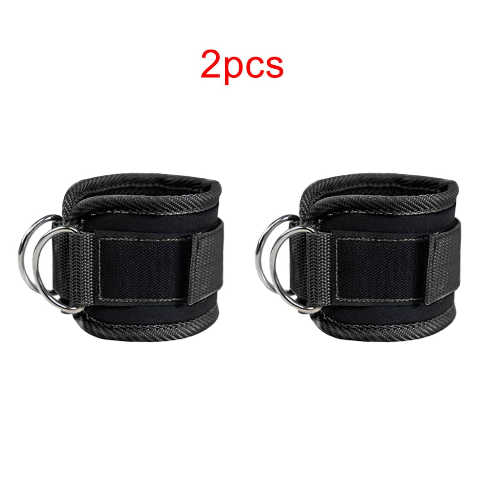 1 Pair Fitness Ankle Straps | Leg Exercises Adjustable D-Ring Ankle Cuffs | Glute Gym Workouts | Leg Strength Sports Feet Guard