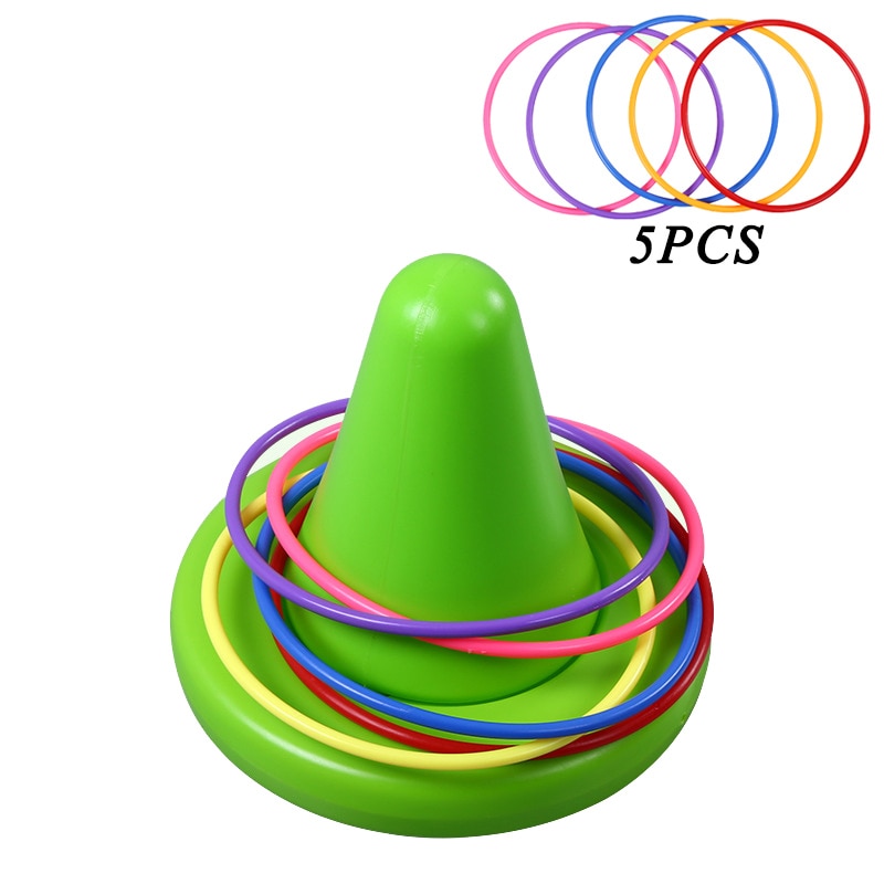 Children Cone Ring Toss Game | Training Sensory Integration Toys | Chair Throwing Ring | Balance Perception Kids Teaching Aid