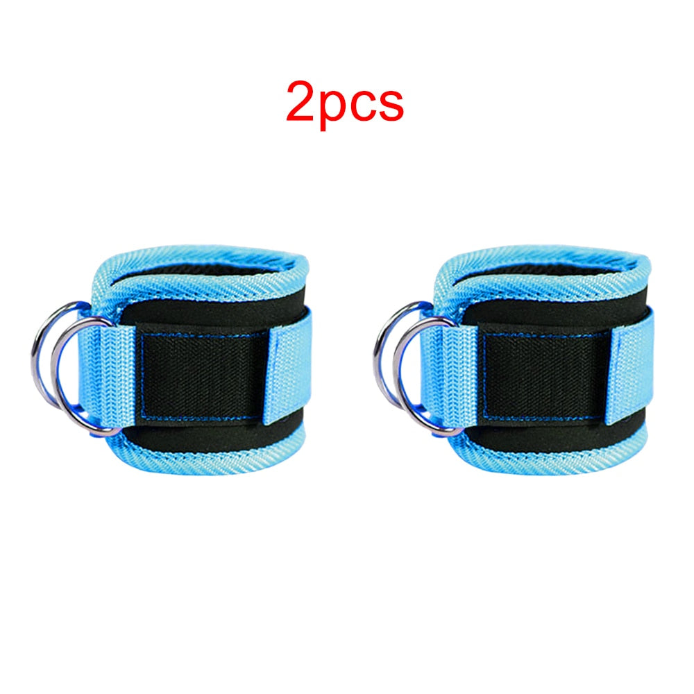 1 Pair Fitness Ankle Straps | Leg Exercises Adjustable D-Ring Ankle Cuffs | Glute Gym Workouts | Leg Strength Sports Feet Guard