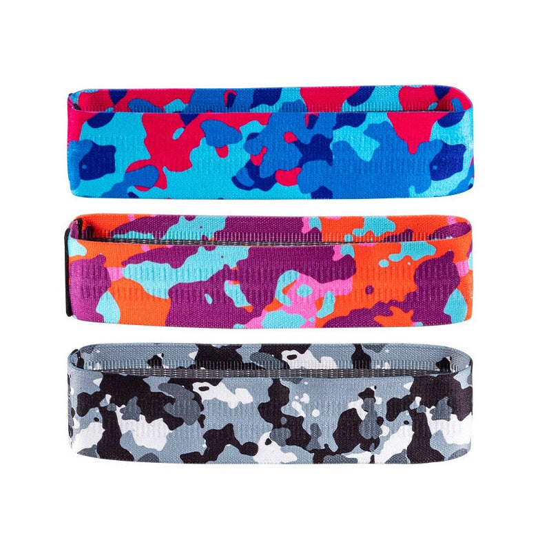 Camouflage Multi-color Booty Band | Hip Circle Loop Resistance Band |Booty Squat Bands