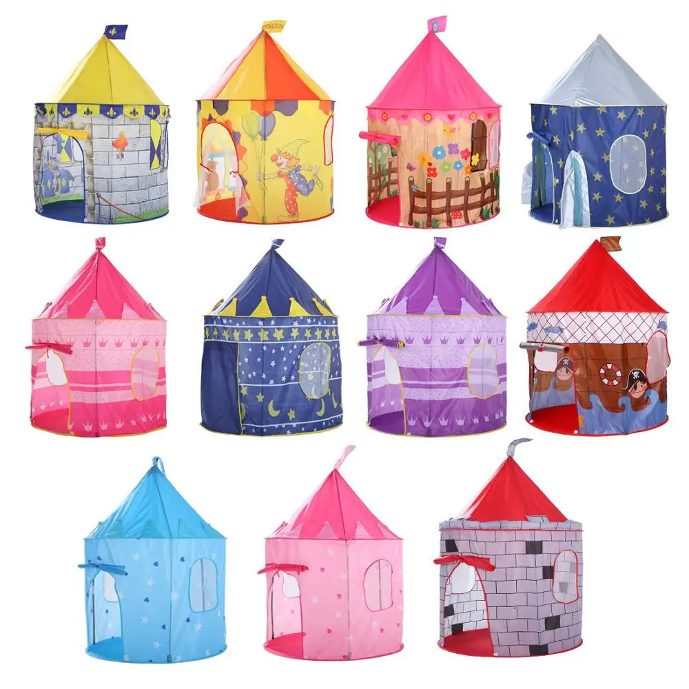 135CM Princess Castle Play Tent Ball Toys Pool Tent Boys Girls Portable Indoor Outdoor Baby Play Tents House Hut For Kids Toys