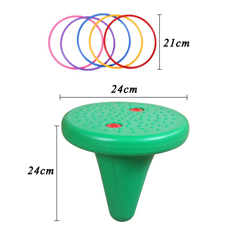 Children Cone Ring Toss Game | Training Sensory Integration Toys | Chair Throwing Ring | Balance Perception Kids Teaching Aid