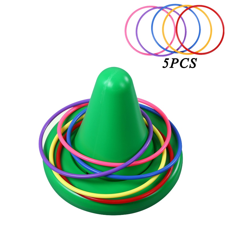 Children Cone Ring Toss Game | Training Sensory Integration Toys | Chair Throwing Ring | Balance Perception Kids Teaching Aid