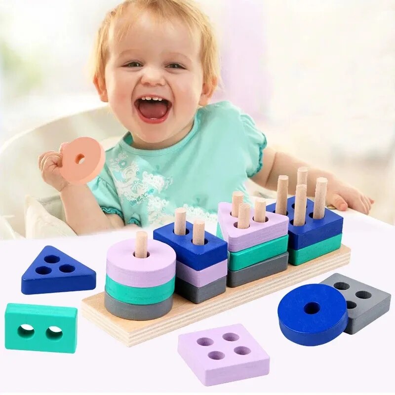 Montessori Baby Toys | Kids 3D Wooden Puzzles | Early Learning Baby Games  Educational Wooden Toys For Children 1 2 3 Years