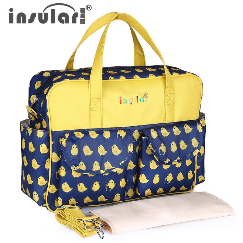 Insular New Style Waterproof Diaper Bag | Large Capacity Messenger Travel Bag | Multifunctional Maternity Mother Baby Stroller Bags