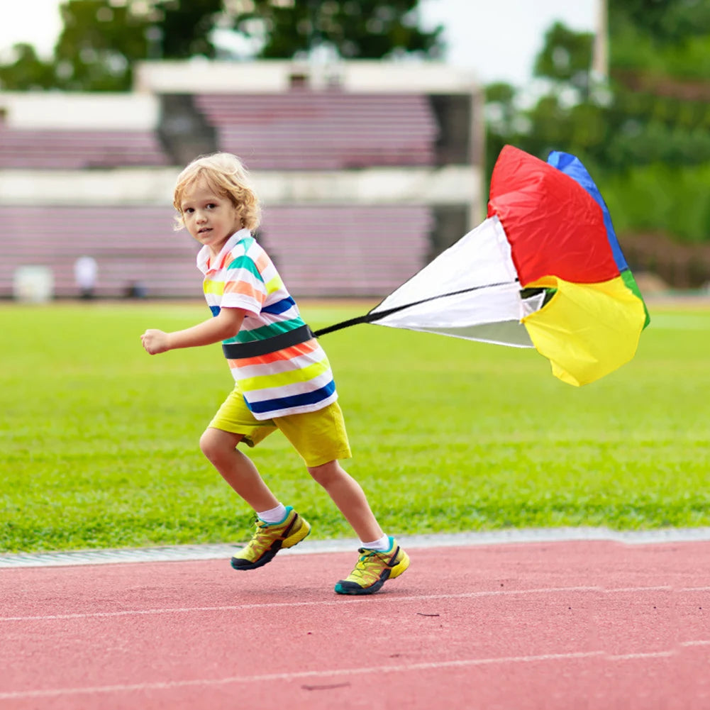 Umbrella Drag Drills Toy Resistance Physical Speed Training Parachute Fitness Running Gym Equipment Outdoor Sport Children Kids