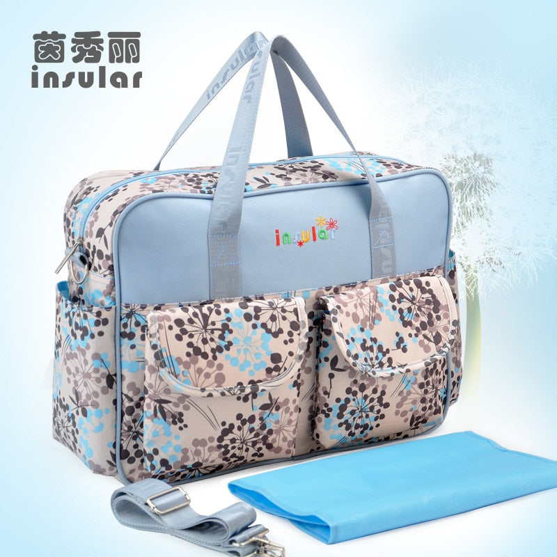 Insular New Style Waterproof Diaper Bag | Large Capacity Messenger Travel Bag | Multifunctional Maternity Mother Baby Stroller Bags