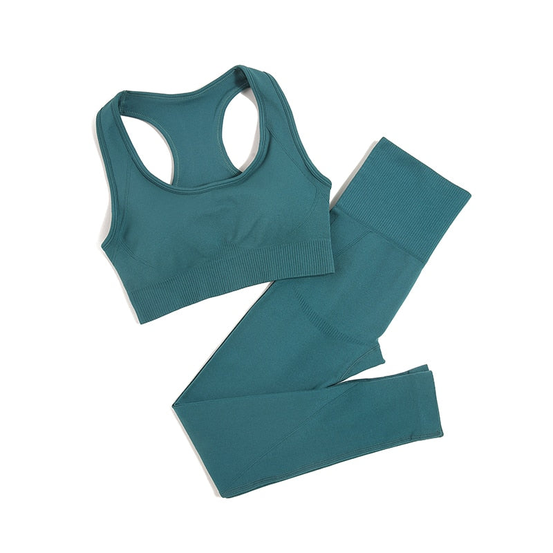 2/3/4pcs Seamless Yoga Set | Gym Clothes | Women's Sportswear | Yoga Suits For Women | Fitness Set Tracksuits | Sports Bra + Gym Leggings