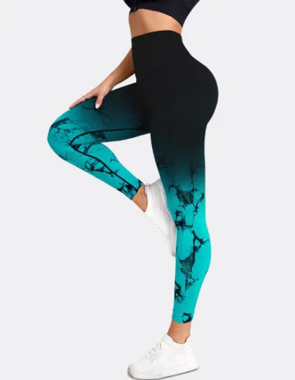 Seamless Leggings Yoga Pants Women Push Up Sports Fitness Joggings Gradient High Waist Gym Workout Scrunch Butt Running Leggings