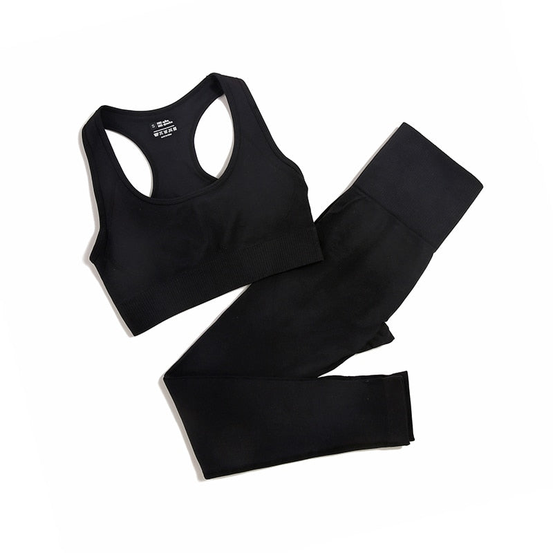 2/3/4pcs Seamless Yoga Set | Gym Clothes | Women's Sportswear | Yoga Suits For Women | Fitness Set Tracksuits | Sports Bra + Gym Leggings