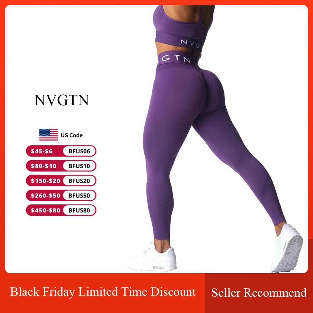 NVGTN Sport Seamless Leggings - Black