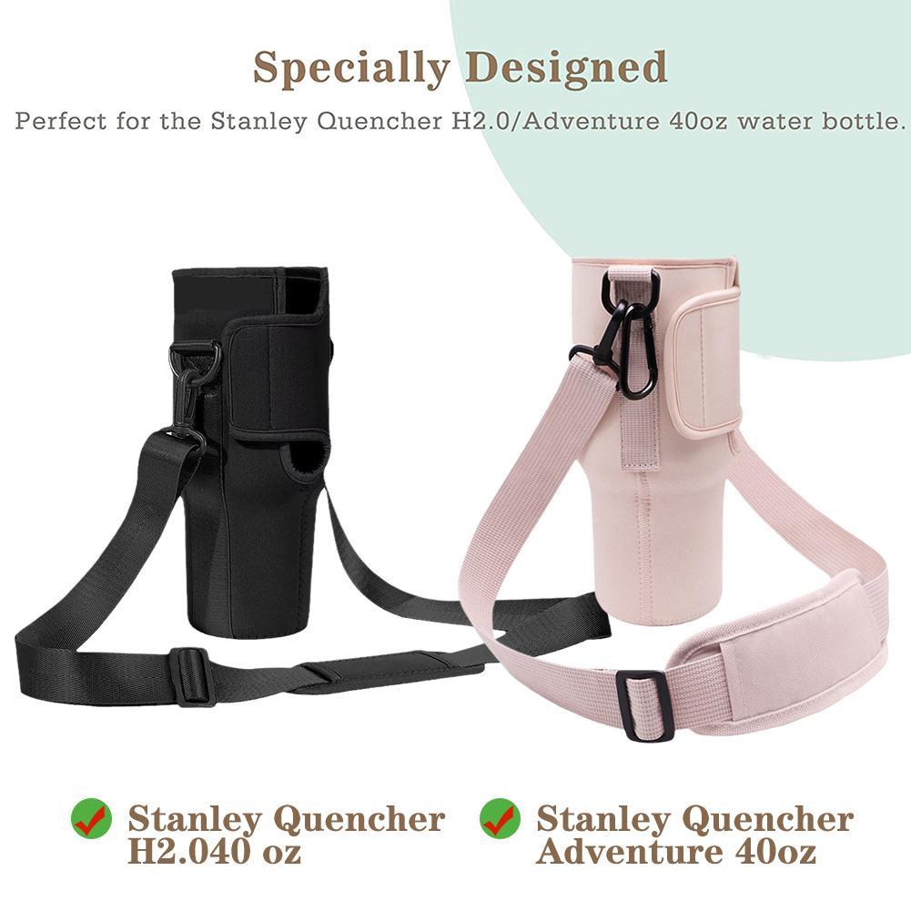Water Bottle Carrier Bag Compatible with Stanley 40oz Tumbler with
