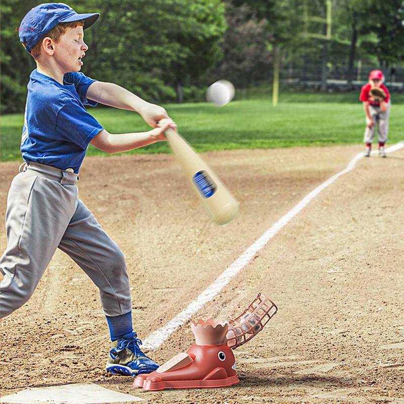 Whale Kids Baseball Pitching Machine | Automatic Pitcher Active Training Toy Set | Outdoor Sport Games for Kids | Gifts for 5, 6, 7-Year Old Kid