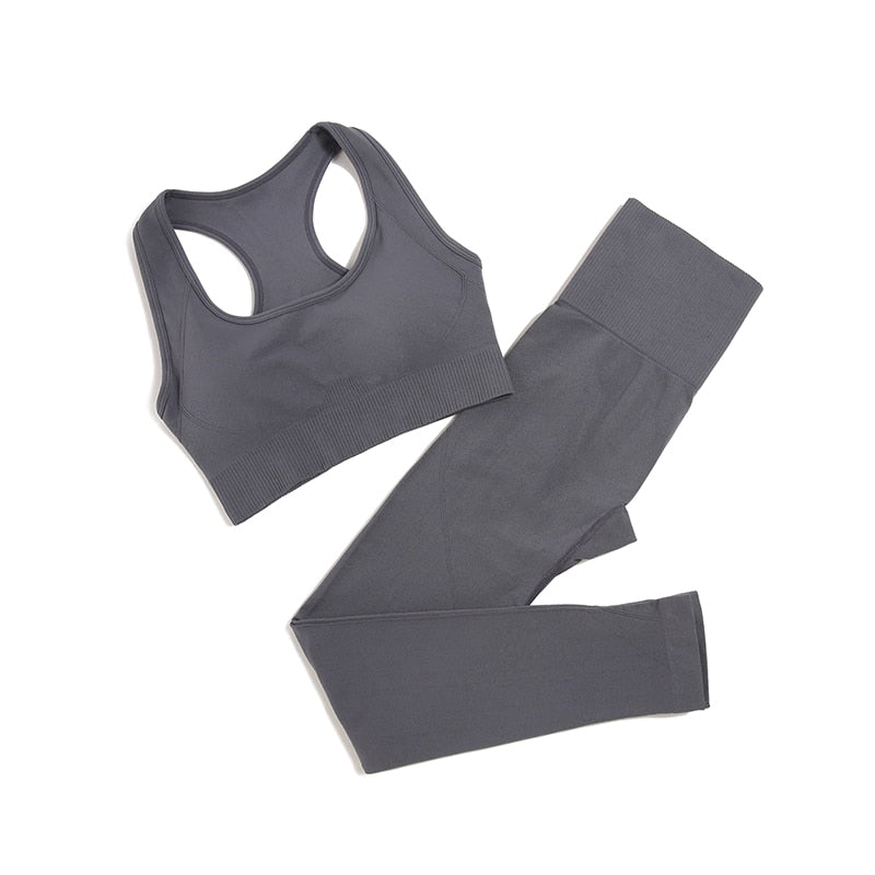 2/3/4pcs Seamless Yoga Set | Gym Clothes | Women's Sportswear | Yoga Suits For Women | Fitness Set Tracksuits | Sports Bra + Gym Leggings