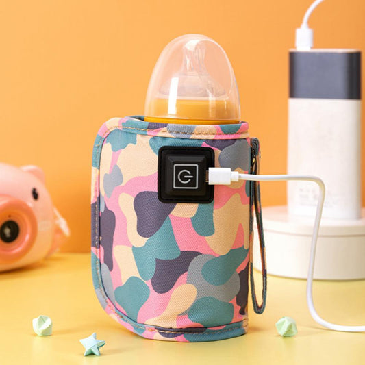 USB Milk Water Warmer | Travel Stroller Insulated Bag Baby Nursing Bottle | Heater Safe Kids Supplies for Outdoor Winter