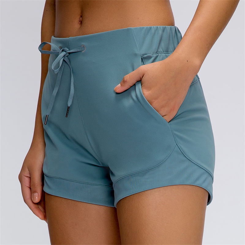 SPEEDUP Gym Shorts with Draw String | Women Loose Fit Athletic Shorts | Brushed Material Women Sports Shorts | Fitness Shorts | Hiking Shorts