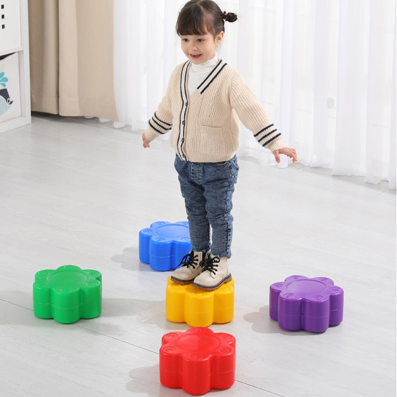 Children's Fitness Stepping Stones | Exercise Balance Game For Kids | Indoor or Outdoor Block Walkers